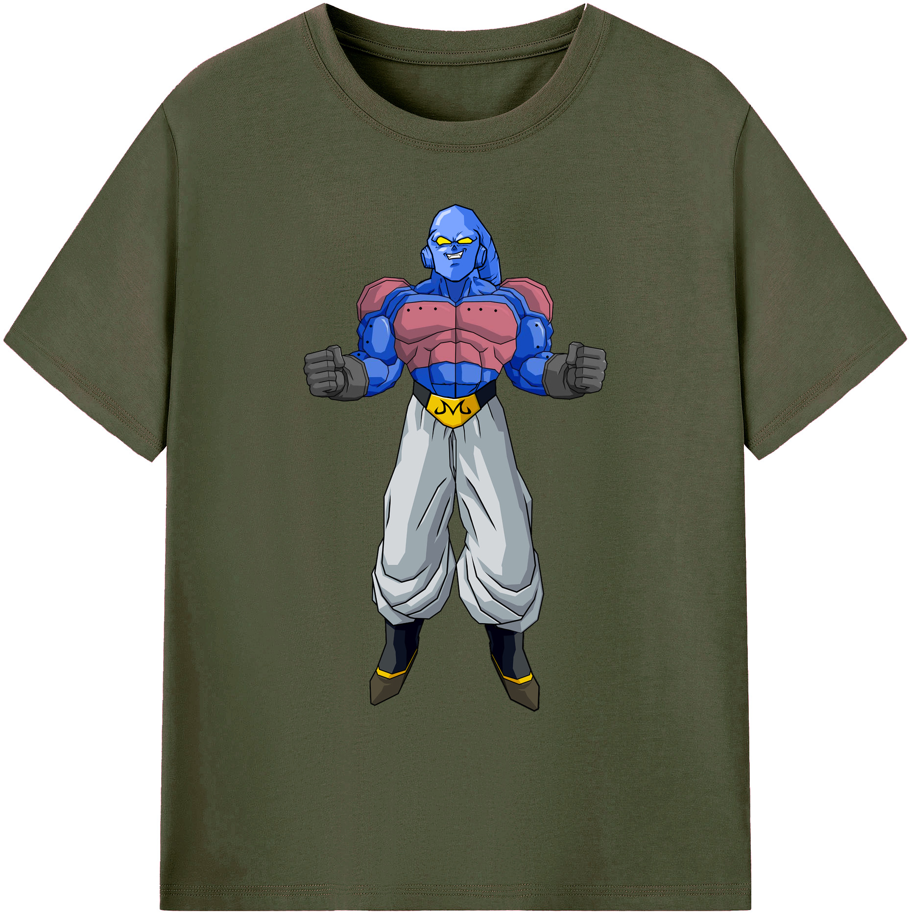 （画像用） ドラゴンボール 魔人ブウ DRAGON BALL Majin Buu 綿100％ メンズ半袖Tシャツ｜肌触りやわらか＆通気性